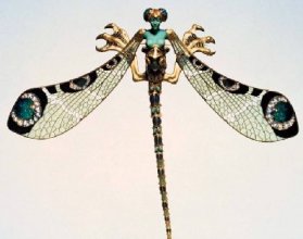 新艺术风格的古董蜻蜓珠宝