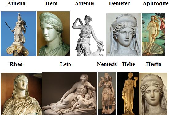 古希腊神话中的十大女神