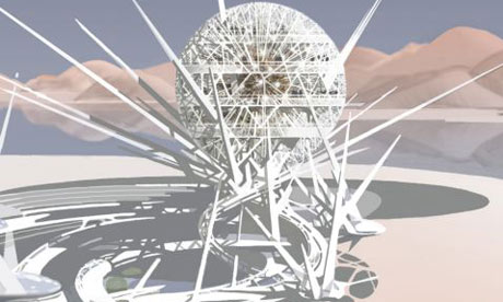An artist’s impression of the Universitas Leadership Sanctuary in the Nevada desert 