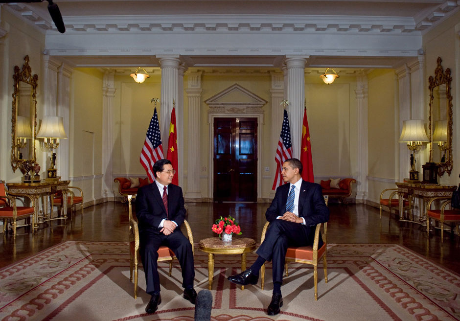 中国国家主席胡锦涛和美国总统奥巴马