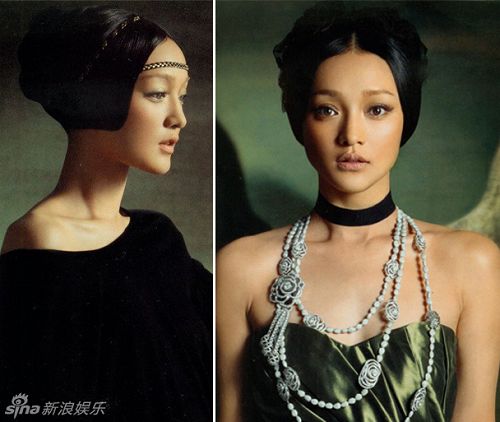 低调的暗色着装衬托了华丽的珠宝