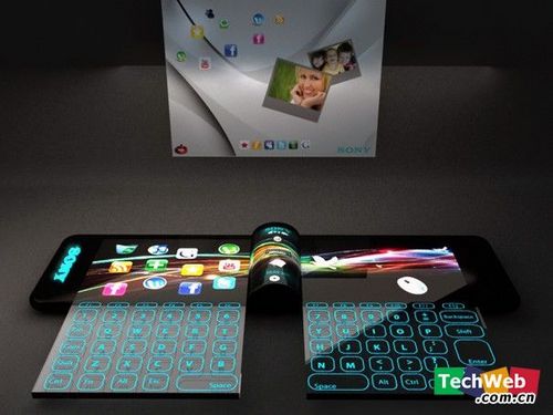 索尼下一代腕戴式投影电脑超华丽