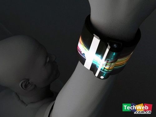 索尼下一代腕戴式投影电脑超华丽