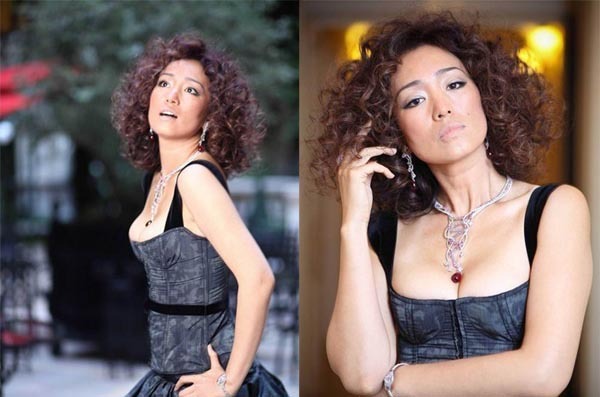 拍写真玩的就是性感 看女星春光乍泄后的乳沟风光(9)