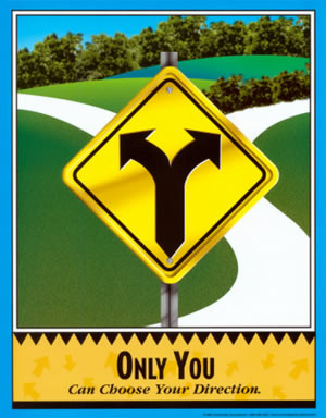 激励人生的10张海报~~~ 选择自己的方向让别人调向去吧